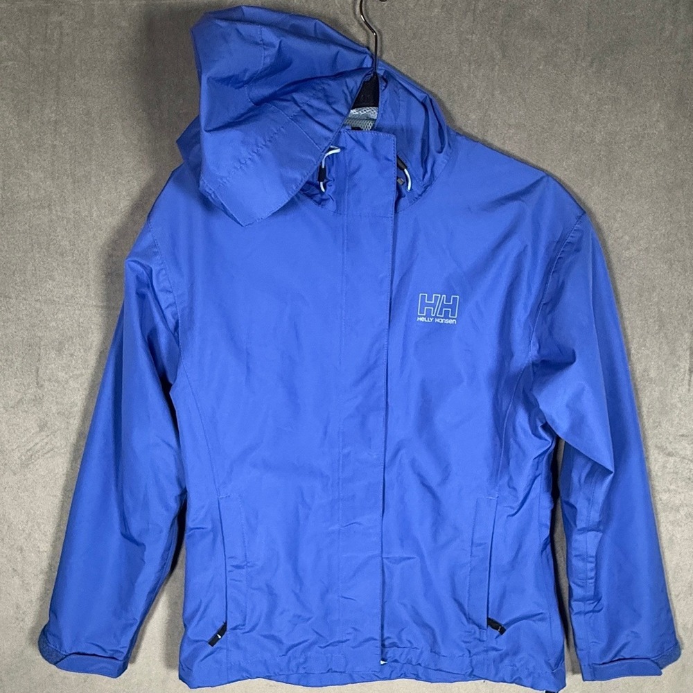 Helly Hansen Blue Seven J Rain Vertex Waterproof Windbreaker Size M